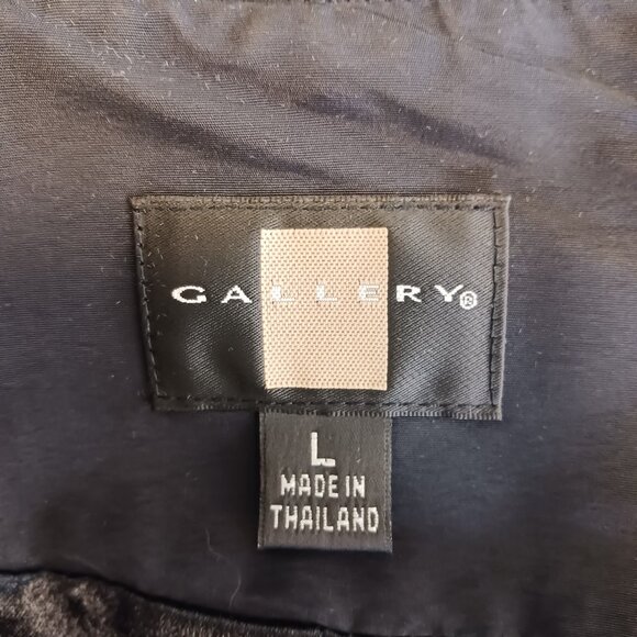 Gallery, Hooded Brown Animal Print Rain Coat Size Large, All Weather Coat/Jacket - Picture 2 of 16